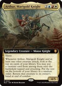 Arthur, Marigold Knight (Extended Art) - Commander: Bloomburrow - Magic: The Gathering card