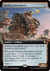 Rolling Hamsphere (Extended Art) - Commander: Bloomburrow - Magic: The Gathering card