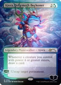 Kiora, Behemoth Beckoner (Rainbow Foil) - Secret Lair Drop Series - Magic: The Gathering card