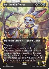 Ms. Bumbleflower (Borderless) (Raised Foil) - Commander: Bloomburrow - Magic: The Gathering card