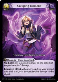 Creeping Torment - Supporter Pack 2 - Grand Archive TCG card
