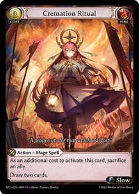 Cremation Ritual - Supporter Pack 2 - Grand Archive TCG card