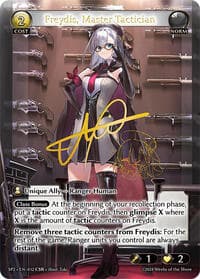 Freydis, Master Tactician (CSR) - Supporter Pack 2 - Grand Archive TCG card