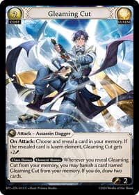 Gleaming Cut - Supporter Pack 2 - Grand Archive TCG card