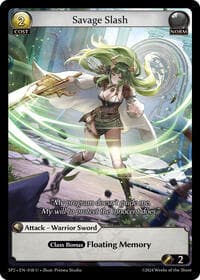 Savage Slash - Supporter Pack 2 - Grand Archive TCG card