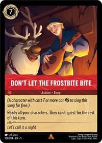 Don't Let the Frostbite Bite - Shimmering Skies - Disney Lorcana card