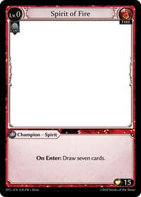 Spirit of Fire - Supporter Pack 2 - Grand Archive TCG card