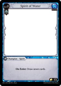 Spirit of Water - Supporter Pack 2 - Grand Archive TCG card