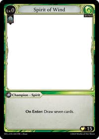 Spirit of Wind - Supporter Pack 2 - Grand Archive TCG card