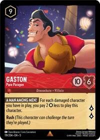 Gaston - Pure Paragon - Shimmering Skies - Disney Lorcana card
