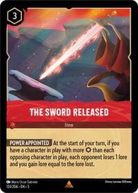 The Sword Released - Shimmering Skies - Disney Lorcana card