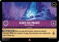 Elsa's Ice Palace - Place of Solitude - Shimmering Skies - Disney Lorcana card