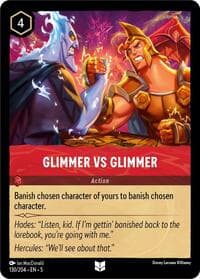 Glimmer vs Glimmer - Shimmering Skies - Disney Lorcana card