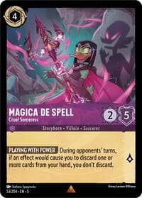 Magica De Spell - Cruel Sorceress - Shimmering Skies - Disney Lorcana card