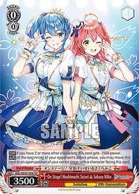 On Stage! Hoshimachi Suisei & Sakura Miko - hololive production feat. Weiss Schwarz Ambassadors Premium Set - Weiss Schwarz card