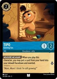 Tipo - Growing Son - Shimmering Skies - Disney Lorcana card