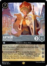 Arthur - King Victorious - Shimmering Skies - Disney Lorcana card