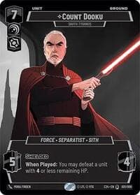 Count Dooku - Darth Tyranus - 2024 Convention Exclusive - Star Wars: Unlimited card