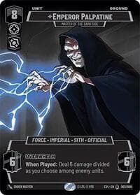 Emperor Palpatine - Master of the Dark Side - 2024 Convention Exclusive - Star Wars: Unlimited card