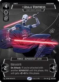 Asajj Ventress - Count Dooku's Assassin - 2024 Convention Exclusive - Star Wars: Unlimited card