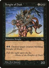 Knight of Dusk - Tempest - Magic: The Gathering card