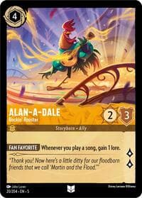 Alan-A-Dale - Rockin' Rooster - Shimmering Skies - Disney Lorcana card