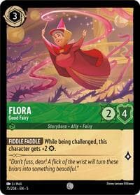 Flora - Good Fairy - Shimmering Skies - Disney Lorcana card