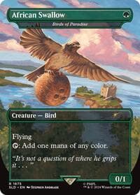 African Swallow - Birds of Paradise - Secret Lair Drop Series - Magic: The Gathering card