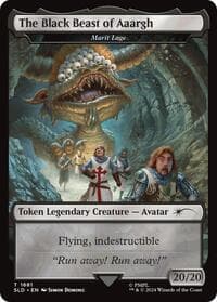 The Black Beast of Aaargh - Marit Lage Token - Secret Lair Drop Series - Magic: The Gathering card