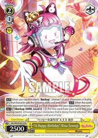 "A Happy Birthday" Rina Tennoji - Love Live! School Idol Festival Series 10th Anniversary Premium Booster - Weiss Schwarz card