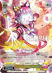 "A Happy Birthday" Rina Tennoji (FP) - Love Live! School Idol Festival Series 10th Anniversary Premium Booster - Weiss Schwarz card