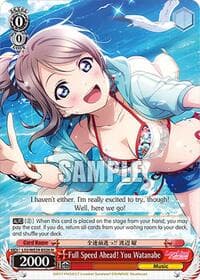 Full Speed Ahead! You Watanabe - Love Live! School Idol Festival Series 10th Anniversary Premium Booster - Weiss Schwarz card