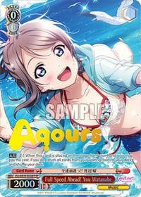 Full Speed Ahead! You Watanabe (FP) - Love Live! School Idol Festival Series 10th Anniversary Premium Booster - Weiss Schwarz card