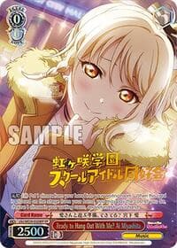 Ready to Hang Out With Me? Ai Miyashita (FP) - Love Live! School Idol Festival Series 10th Anniversary Premium Booster - Weiss Schwarz card