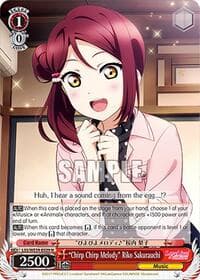 "Chirp Chirp Melody" Riko Sakurauchi - Love Live! School Idol Festival Series 10th Anniversary Premium Booster - Weiss Schwarz card