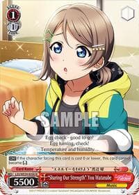 "Sharing Our Strength" You Watanabe - Love Live! School Idol Festival Series 10th Anniversary Premium Booster - Weiss Schwarz card