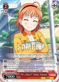 "It's Alive!" Chika Takami - Love Live! School Idol Festival Series 10th Anniversary Premium Booster - Weiss Schwarz card
