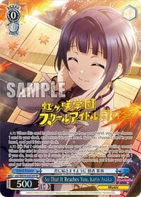So That It Reaches You, Karin Asaka (FP) - Love Live! School Idol Festival Series 10th Anniversary Premium Booster - Weiss Schwarz card