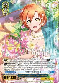 "Sunshine on Flowers" Rin Hoshizora (SP) - Love Live! School Idol Festival Series 10th Anniversary Premium Booster - Weiss Schwarz card