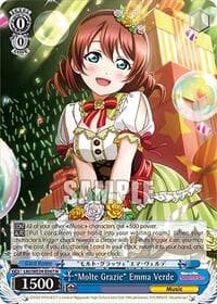 "Molte Grazie" Emma Verde - Love Live! School Idol Festival Series 10th Anniversary Premium Booster - Weiss Schwarz card