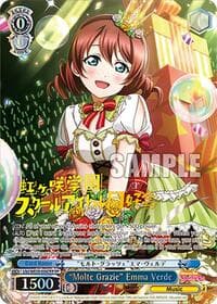 "Molte Grazie" Emma Verde (FP) - Love Live! School Idol Festival Series 10th Anniversary Premium Booster - Weiss Schwarz card