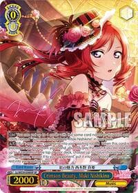 Crimson Beauty, Maki Nishikino (SP) - Love Live! School Idol Festival Series 10th Anniversary Premium Booster - Weiss Schwarz card