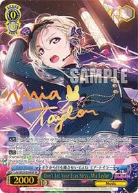 Don't Let Your Eyes Stray, Mia Taylor (SP) - Love Live! School Idol Festival Series 10th Anniversary Premium Booster - Weiss Schwarz card