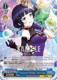 "Passionate Birthday" Karin Asaka - Love Live! School Idol Festival Series 10th Anniversary Premium Booster - Weiss Schwarz card