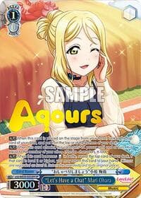 "Let's Have a Chat" Mari Ohara (FP) - Love Live! School Idol Festival Series 10th Anniversary Premium Booster - Weiss Schwarz card