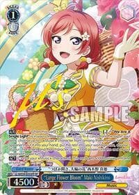 "Large Flower Bloom" Maki Nishikino (FP) - Love Live! School Idol Festival Series 10th Anniversary Premium Booster - Weiss Schwarz card