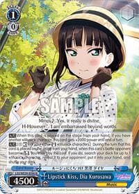 Lipstick Kiss, Dia Kurosawa - Love Live! School Idol Festival Series 10th Anniversary Premium Booster - Weiss Schwarz card