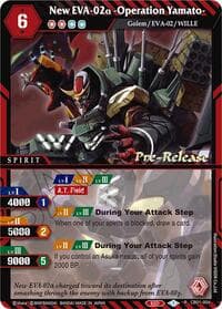 New EVA-02a -Operation Yamato- - Collaboration Booster 01: Halo of Awakening Pre-Release Cards - Battle Spirits Saga card