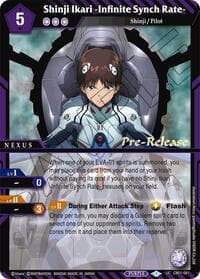 Shinji Ikari -Infinite Synch Rate- - Collaboration Booster 01: Halo of Awakening Pre-Release Cards - Battle Spirits Saga card