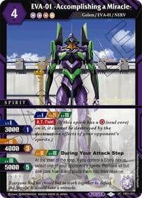 EVA-01 -Accomplishing a Miracle- - Collaboration Booster 01: Halo of Awakening Pre-Release Cards - Battle Spirits Saga card
